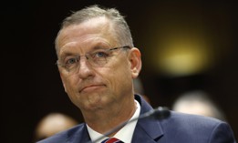 Secretary of Veterans Affairs Doug Collins testifies before the Senate Veterans Affairs Committee in the Dirksen Senate Office Building on May 06, 2025 in Washington, DC. 
